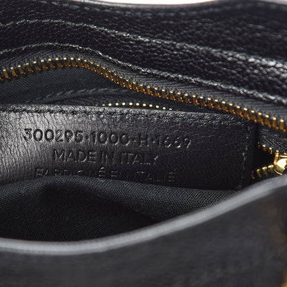 Balenciaga Chevre Gold Metallic Edge Hardware Mini City Black 9 of 9