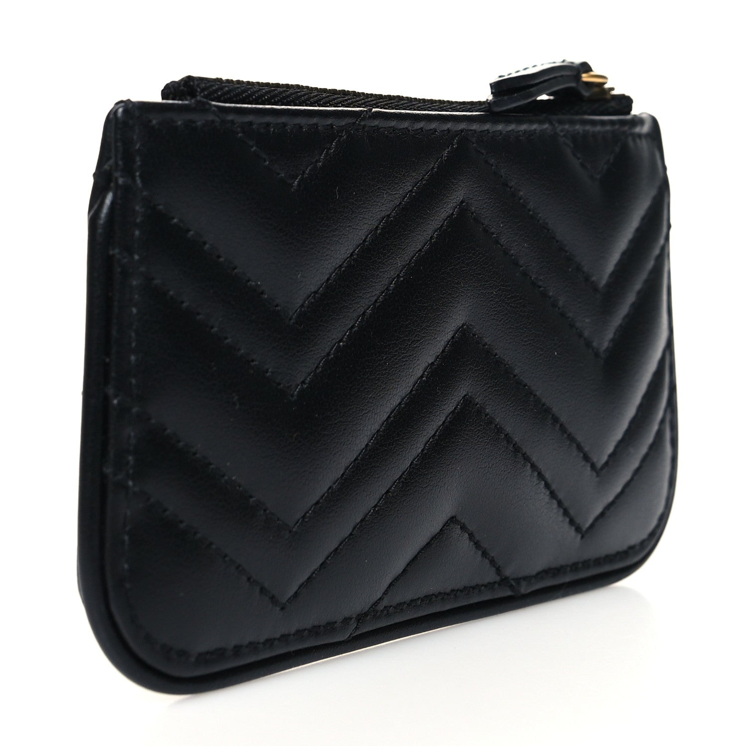 Gucci Calfskin Matelasse GG Marmont Key Case Black 3 of 9
