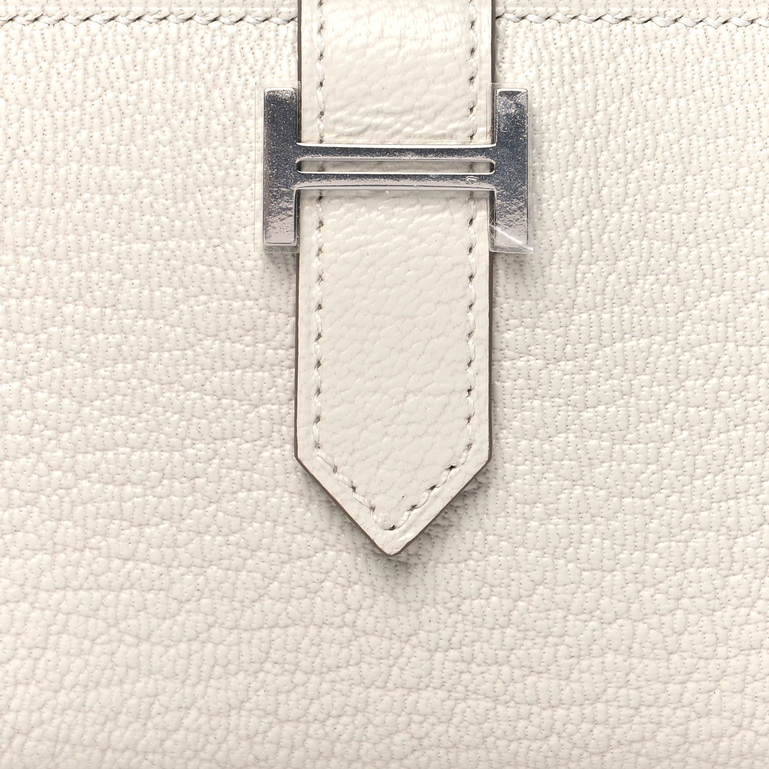 Hermes Chevre Mysore Bearn Card Holder Wallet Mushroom 10 of 11