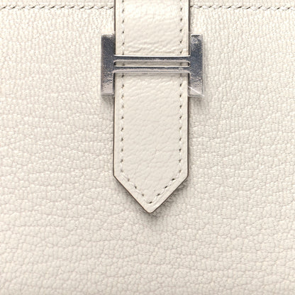 Hermes Chevre Mysore Bearn Card Holder Wallet Mushroom 10 of 11