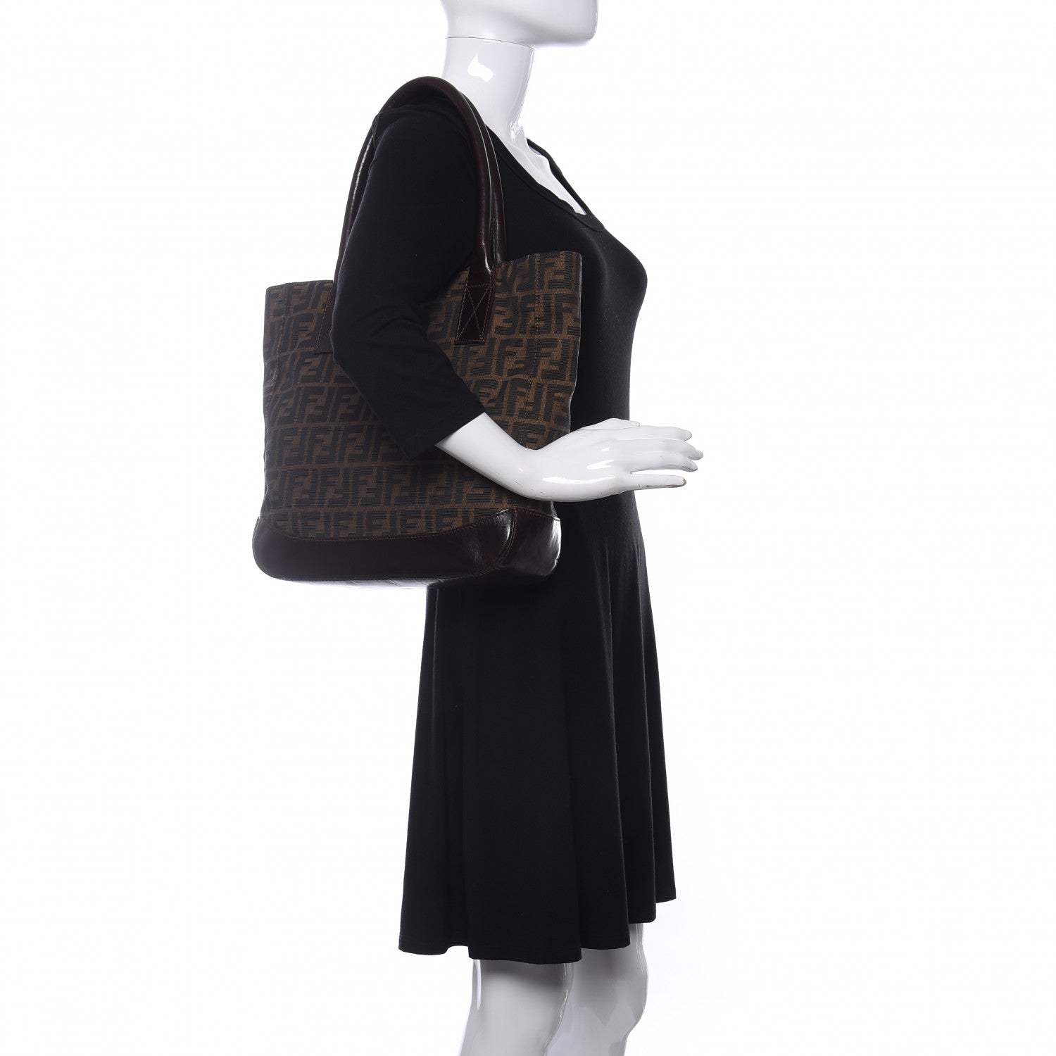 Fendi Zucchino Tote Tobacco 2 of 9