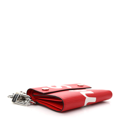 Louis Vuitton X SUPREME Epi Chain Wallet Red 4 of 7