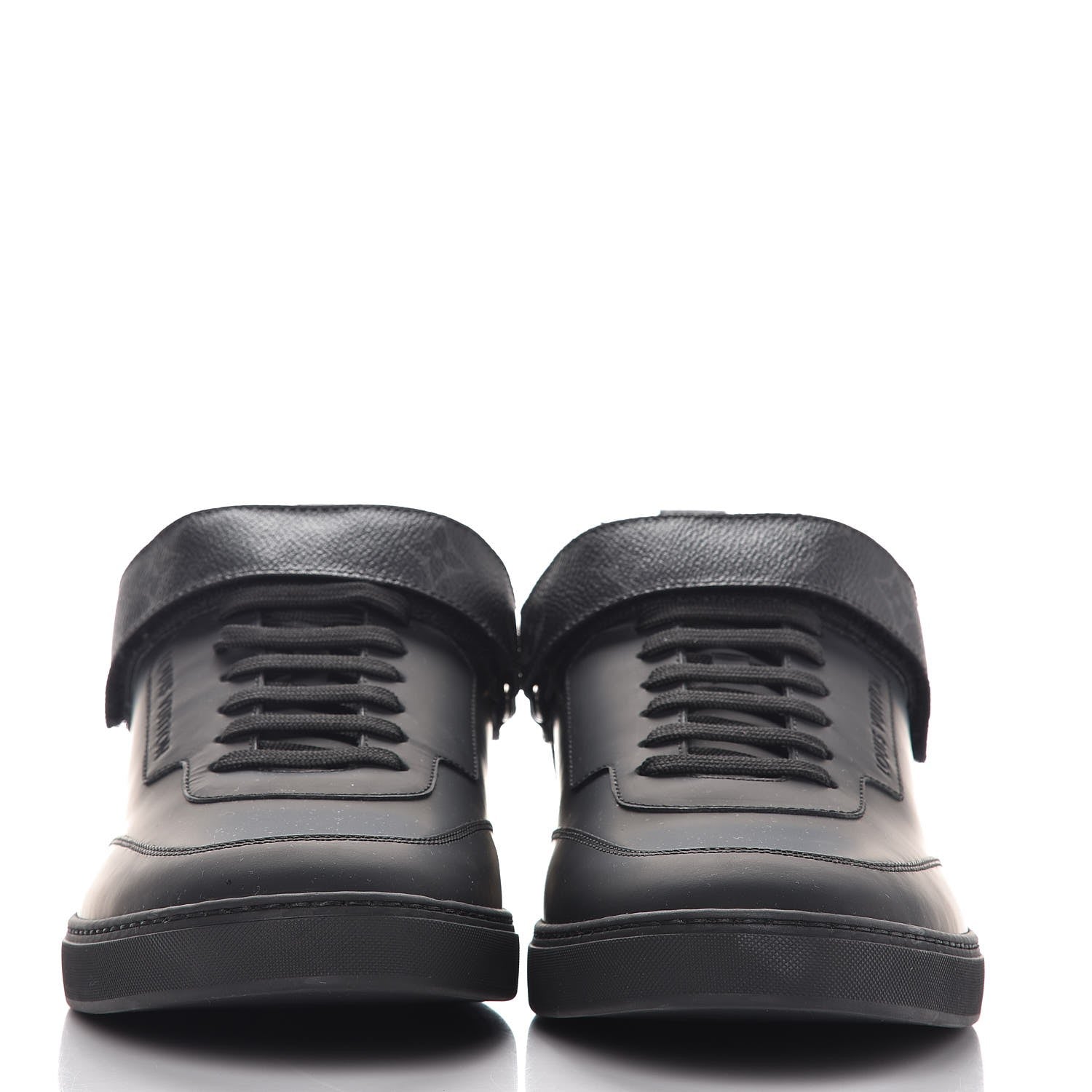 Louis Vuitton Calfskin Monogram Eclipse Passenger Sneakers 9.5 Black 2 of 9