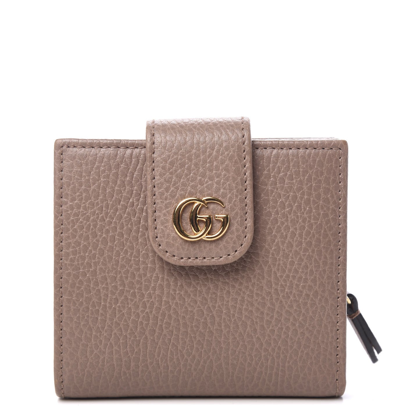 Dollar Calfskin GG Marmont French Wallet Porcelain Rose