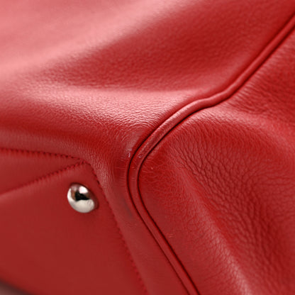 Hermes Taurillon Clemence Victoria 35 Rouge Casaque 10 of 10