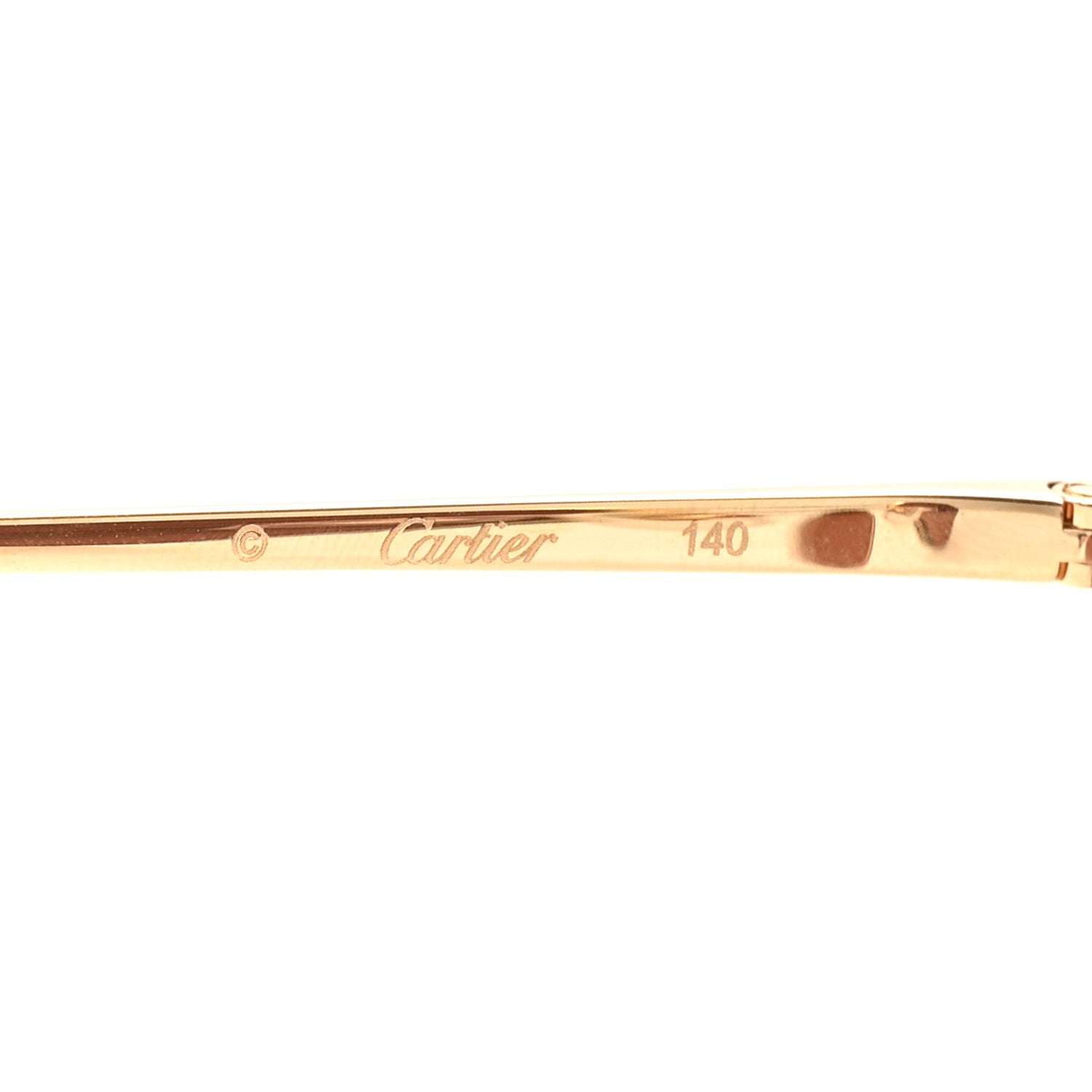 Cartier Panthere De Cartier Round Sunglasses CT0149S Gold Pink 5 of 8
