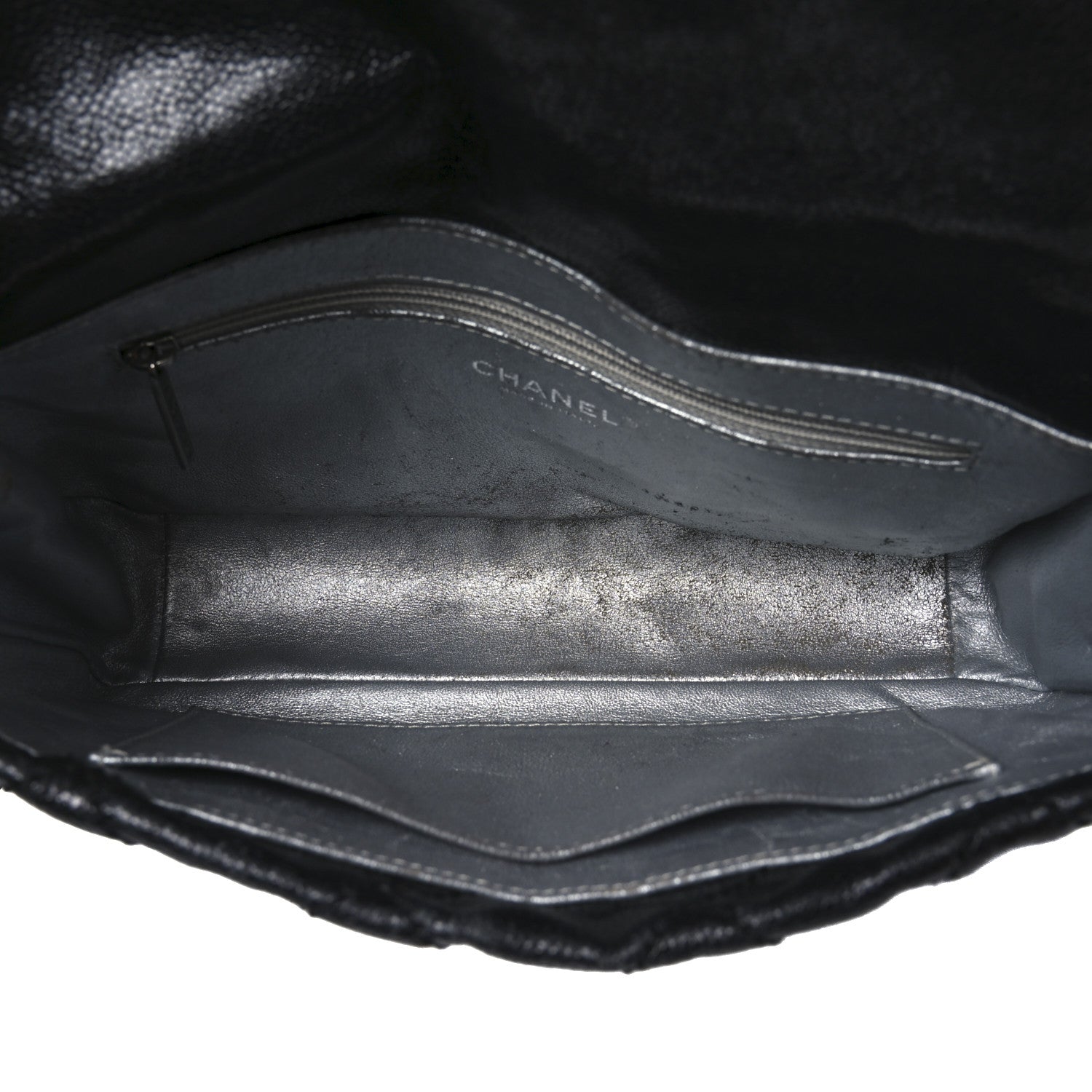 Chanel Glazed Caviar Quilted Medium Modern Chain Flap Black 5 of 11