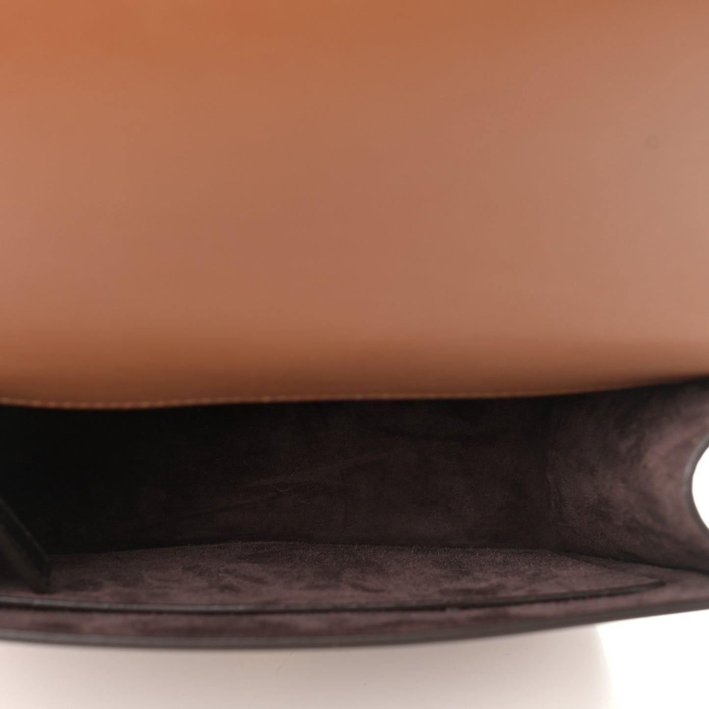 Smooth Calfskin Carre Satchel Brown