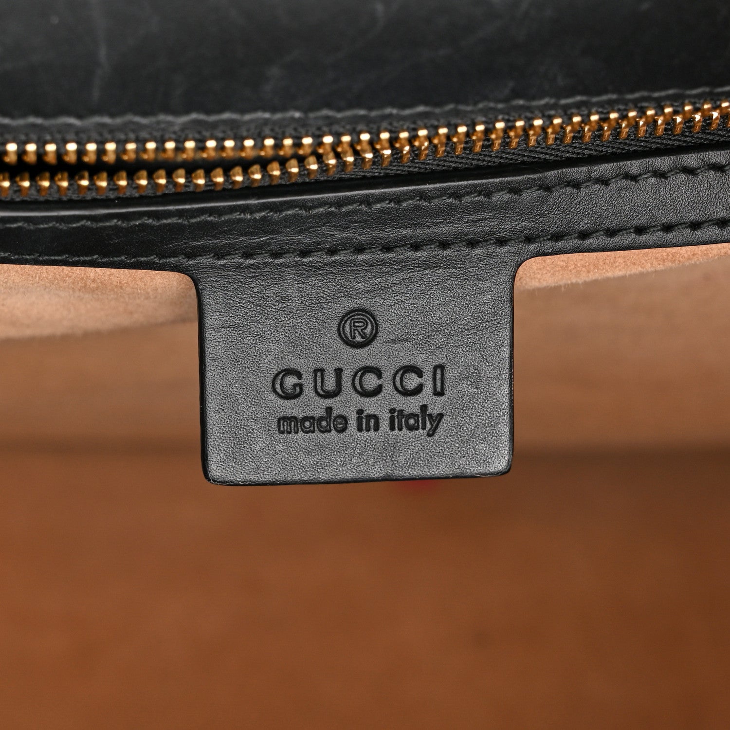 Gucci Calfskin Medium Sylvie Top Handle Bag Black 6 of 18