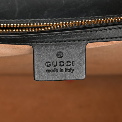 Gucci Calfskin Medium Sylvie Top Handle Bag Black 6 of 18