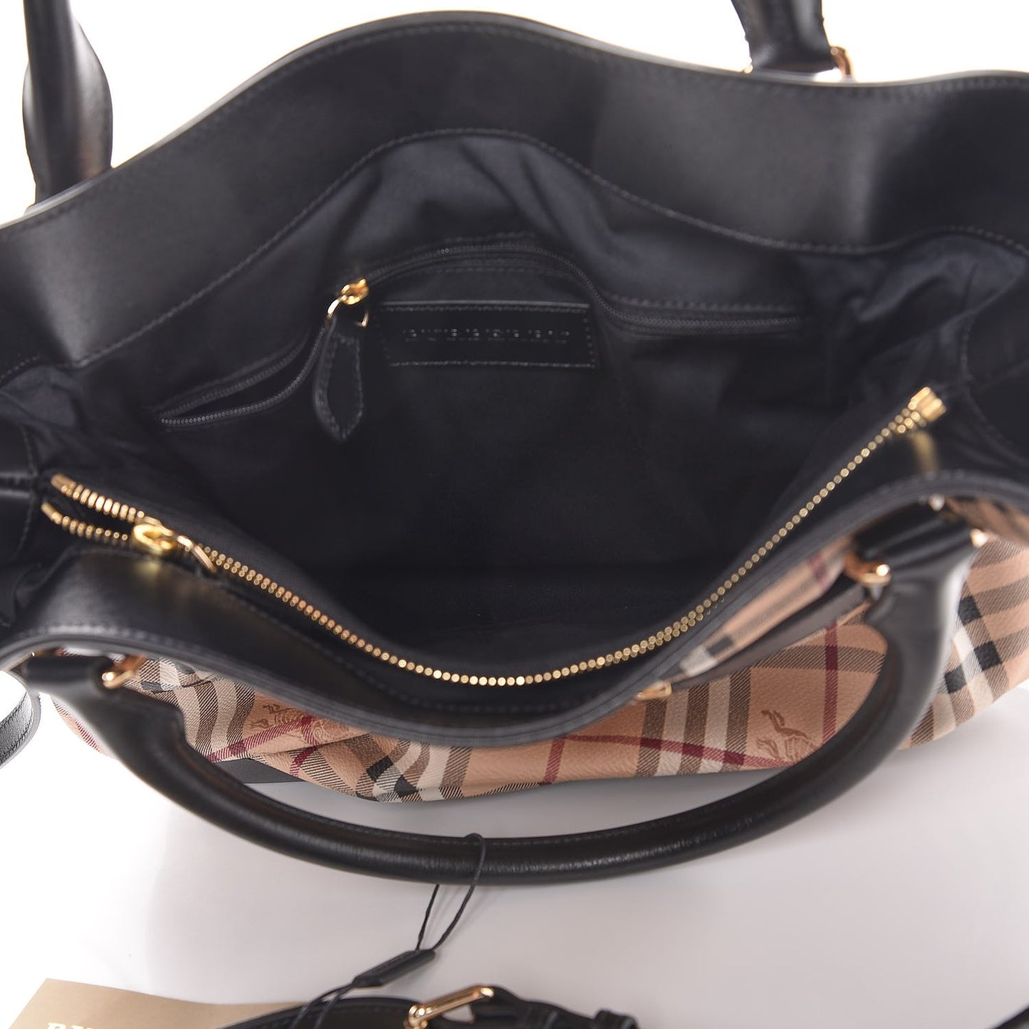 Haymarket Check Medium Golderton Tote Black