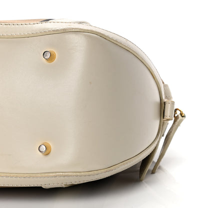 Burberry House Check Bridle Calfskin Small Orchard Bowling Bag White 7 of 13
