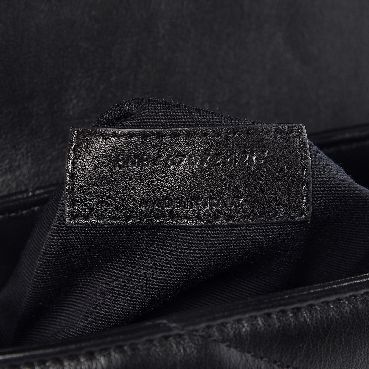 Saint Laurent Calfskin Y Quilted Monogram Toy Loulou Crossbody Bag Black 7 of 10