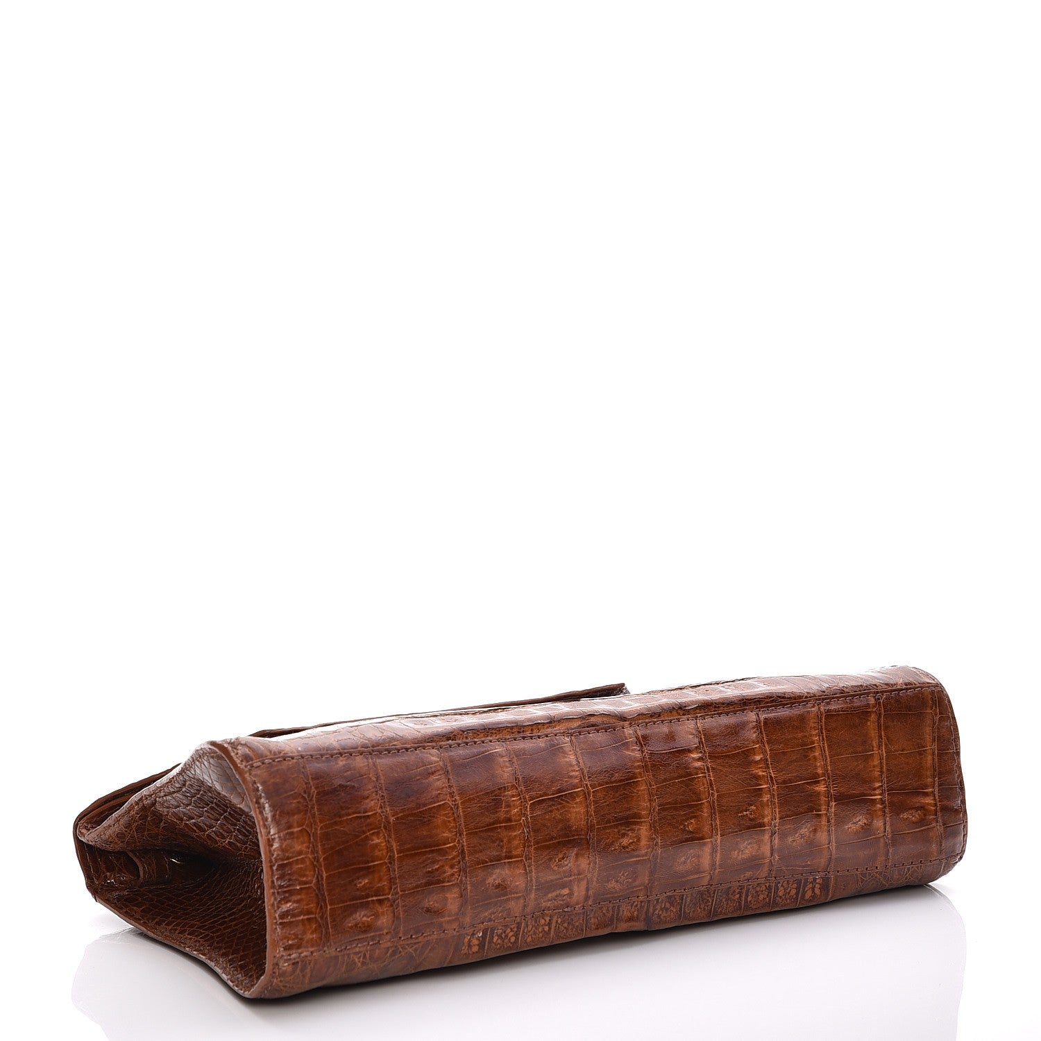 Nancy Gonzalez Crocodile Crossbody Clutch Cognac 4 of 7