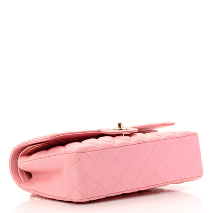 Chanel Iridescent Caviar Quilted Medium Double Flap Rose Pink 4 of 10