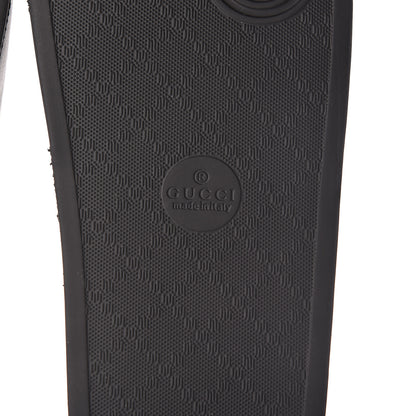 Gucci X DAPPER DAN Rubber Womens Slide Sandals 38 Black 7 of 9