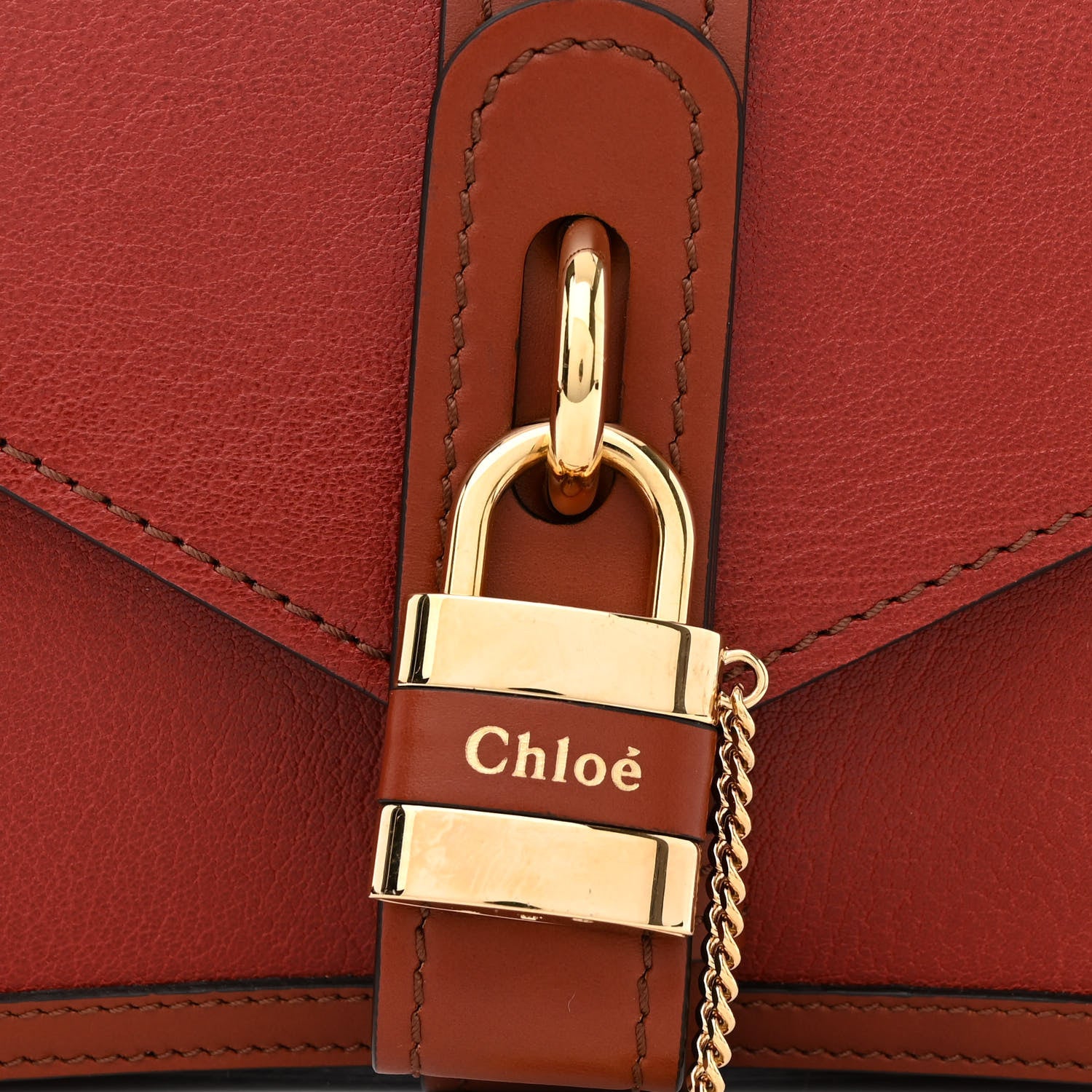 Chloe Shiny Goatskin Calfskin Aby Chain Shoulder Bag 8 of 11
