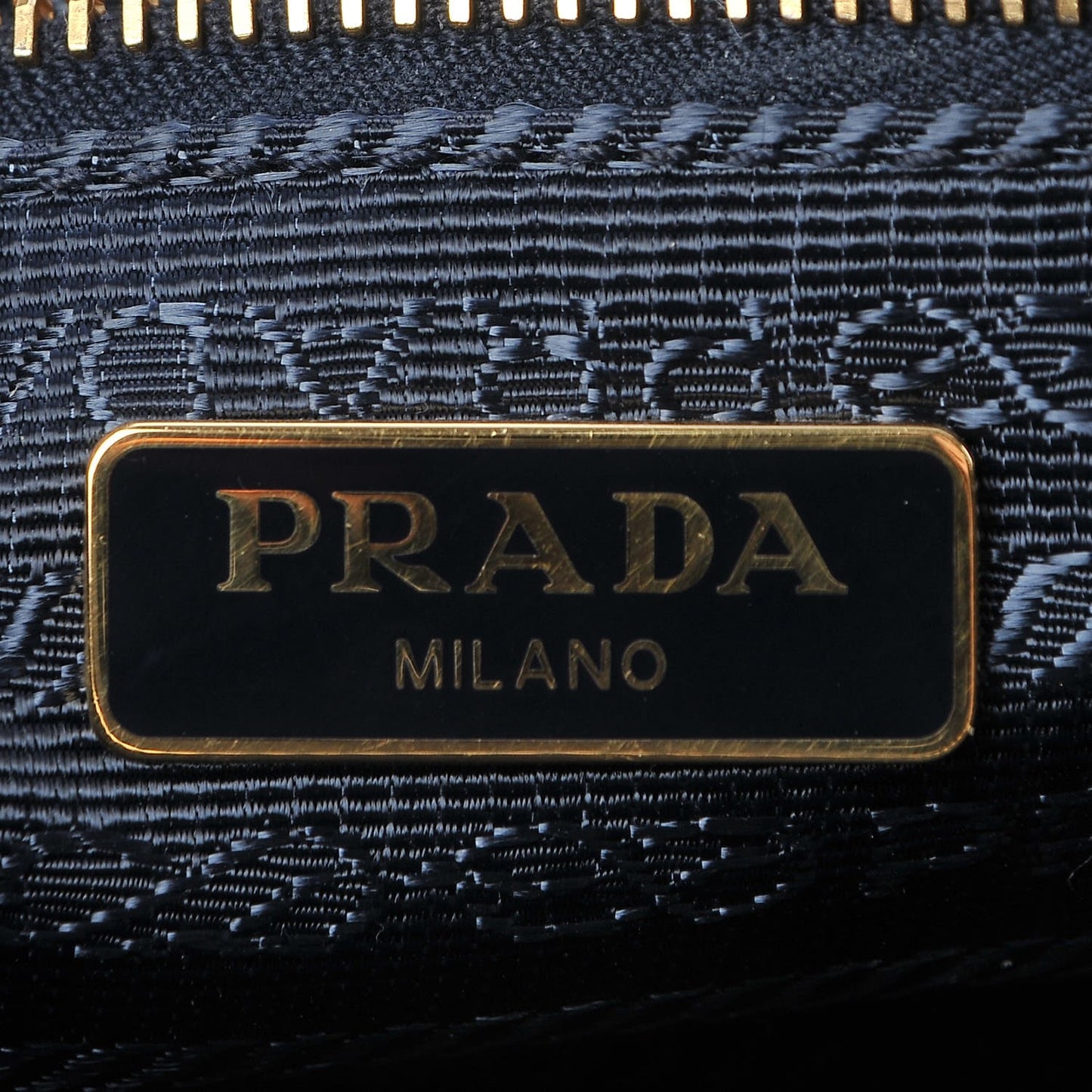 Tessuto Nylon Saffiano Crossbody Bag Black Blue