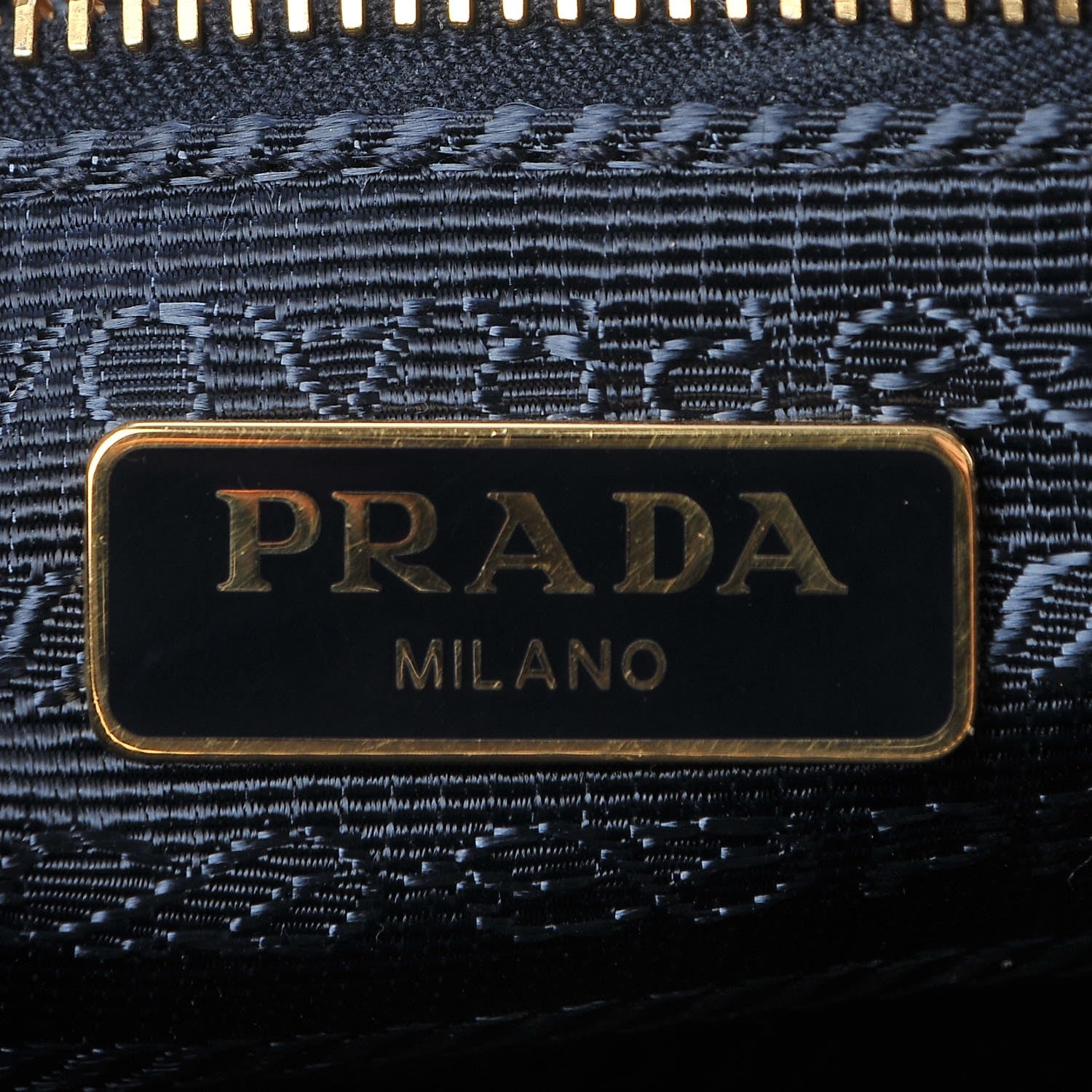 Prada Tessuto Nylon Saffiano Crossbody Bag Black Blue 6 of 8