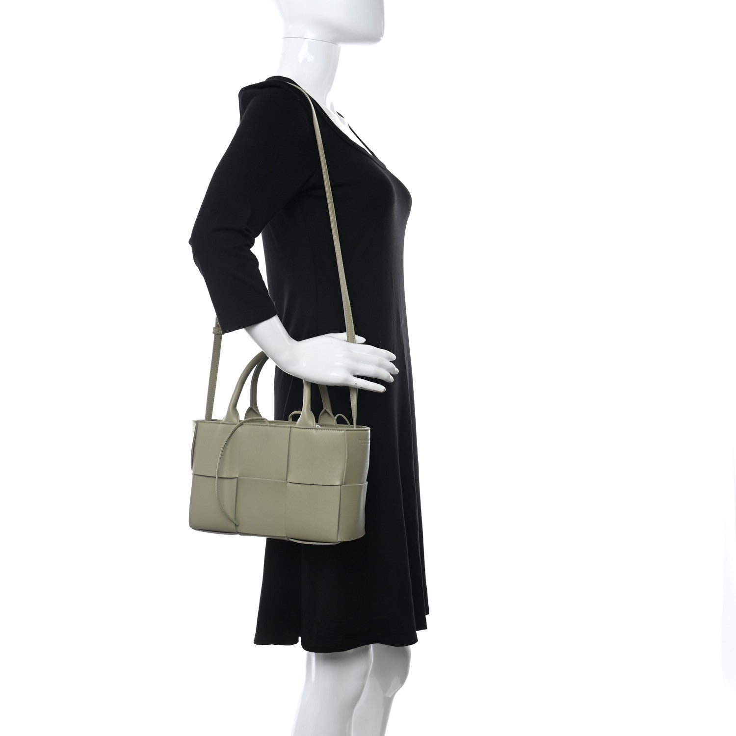 Bottega Veneta Nappa Maxi Intreccio Mini Arco Tote Taupe 2 of 11