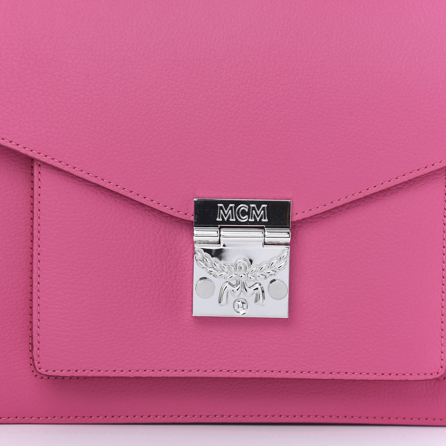 Grained Calfskin Medium Patricia Park Avenue Satchel Sugar Pink