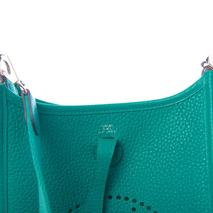 Hermes Taurillon Clemence Evelyne TPM Vert Verone 6 of 11