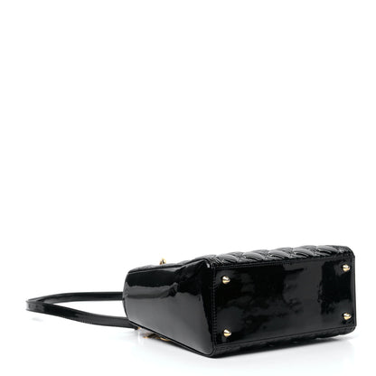 Christian Dior Patent Cannage Medium Lady Dior Black 3 of 5