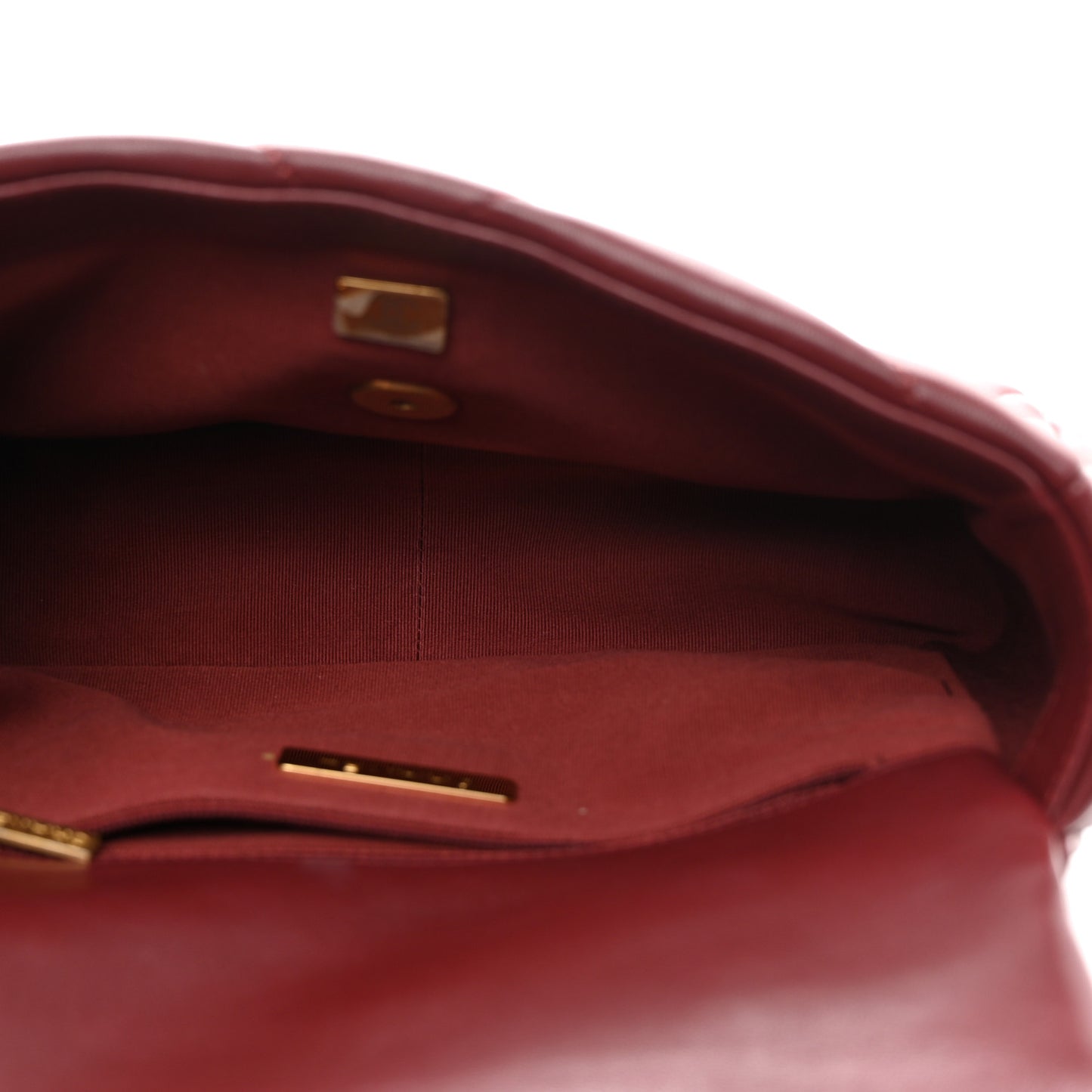 Lambskin Quilted Medium Chanel 19 Flap Marron