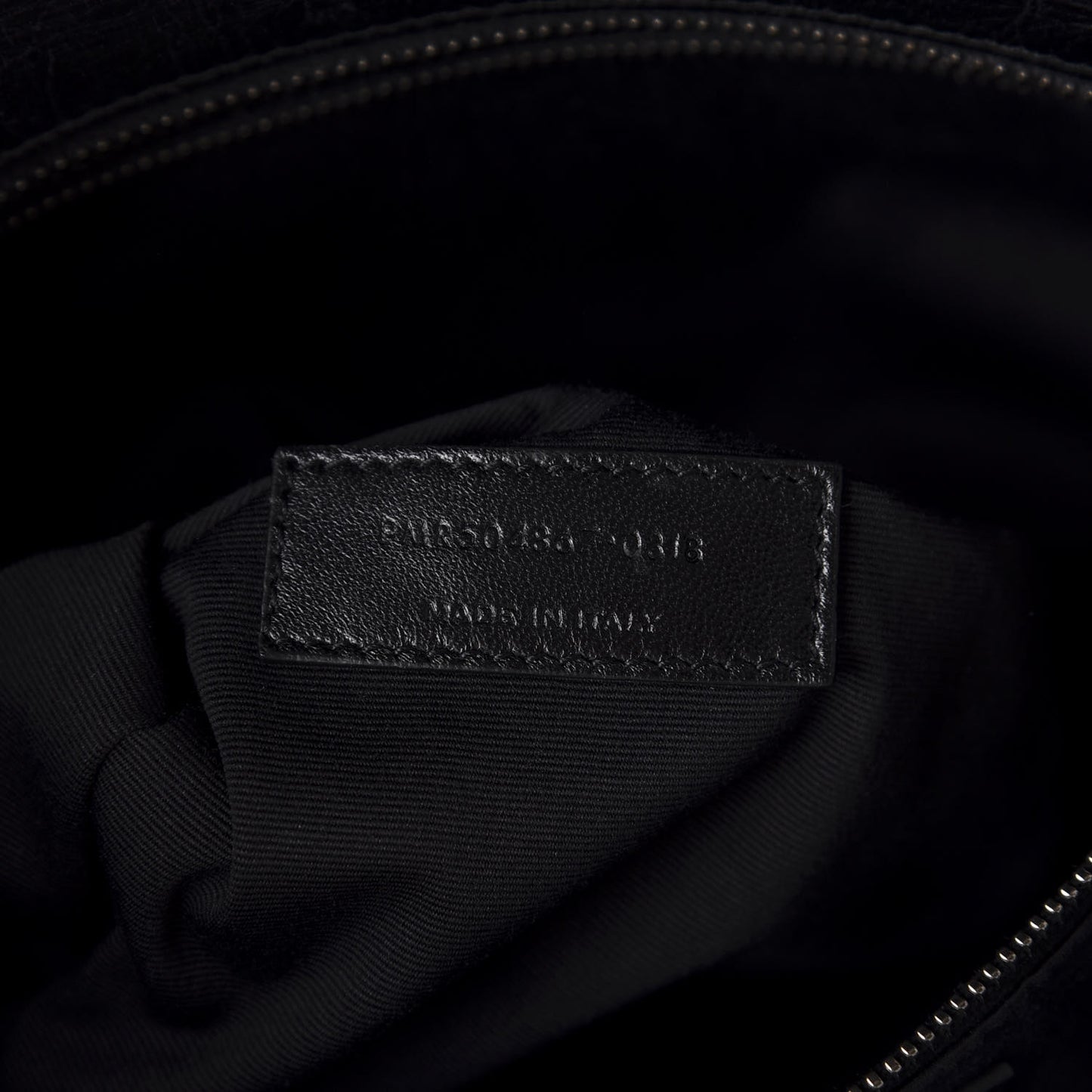 Crinkled Calfskin Matelasse Monogram Large Niki Shopping Tote Bag Black