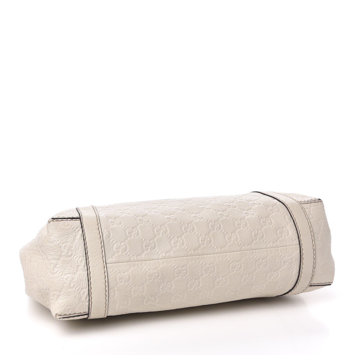 Gucci Guccissima Medium New Ladies Web Tote Off White 4 of 13