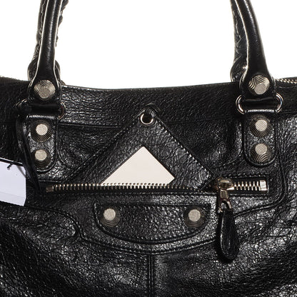 Balenciaga Agneau Giant 12 Silver Hardware Work Black 5 of 11