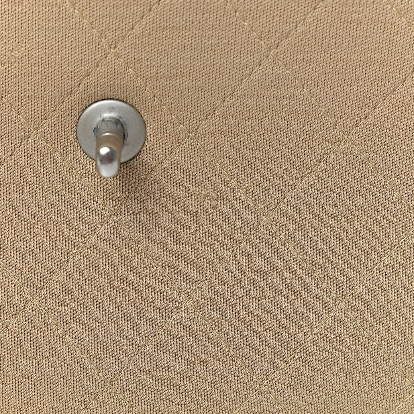 Jersey Quilted Jumbo Single Flap Beige