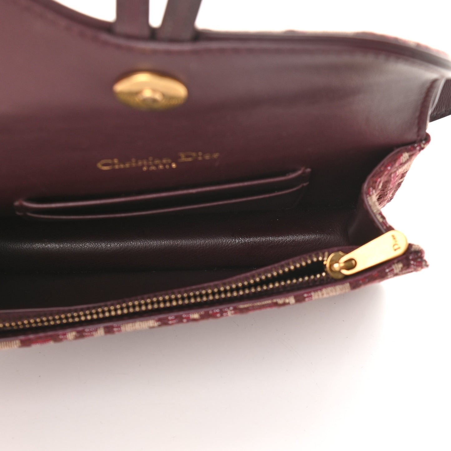 Oblique Saddle Belt Bag Bordeaux