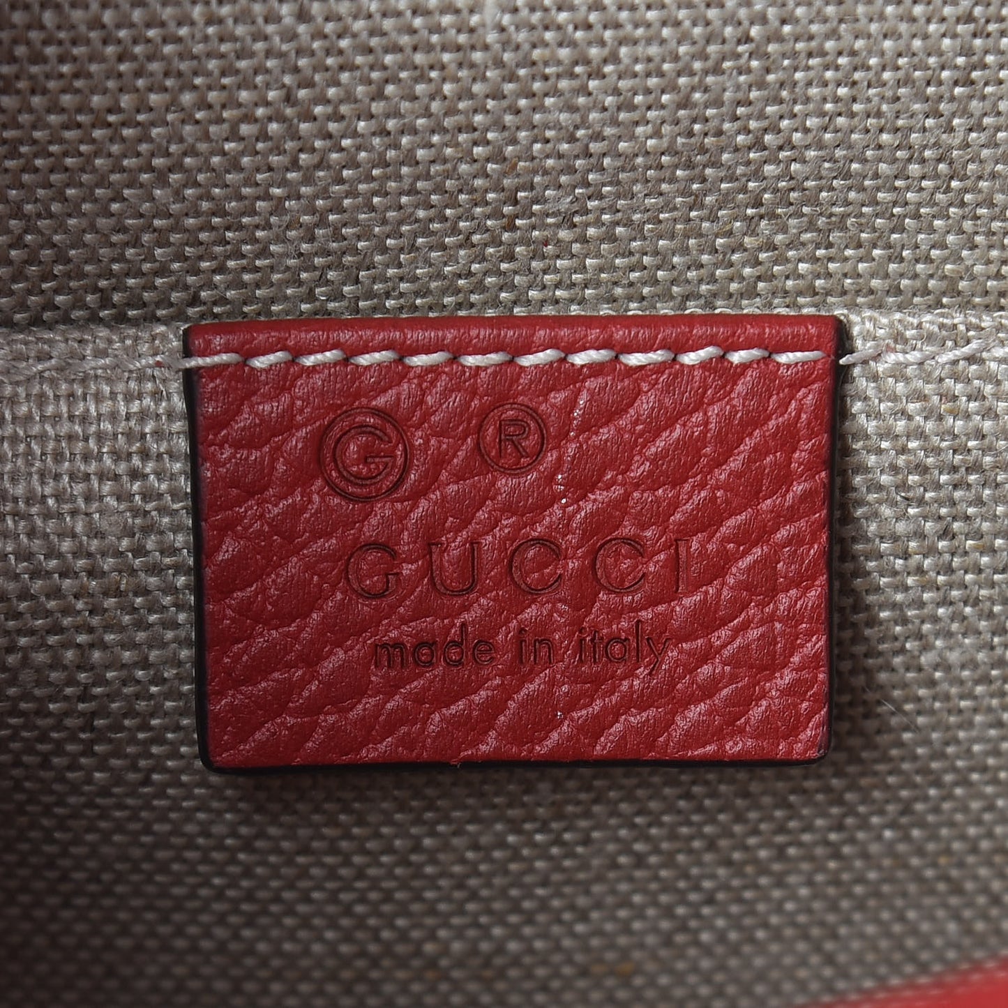 Dollar Calfskin Small Interlocking G Shoulder Bag Red