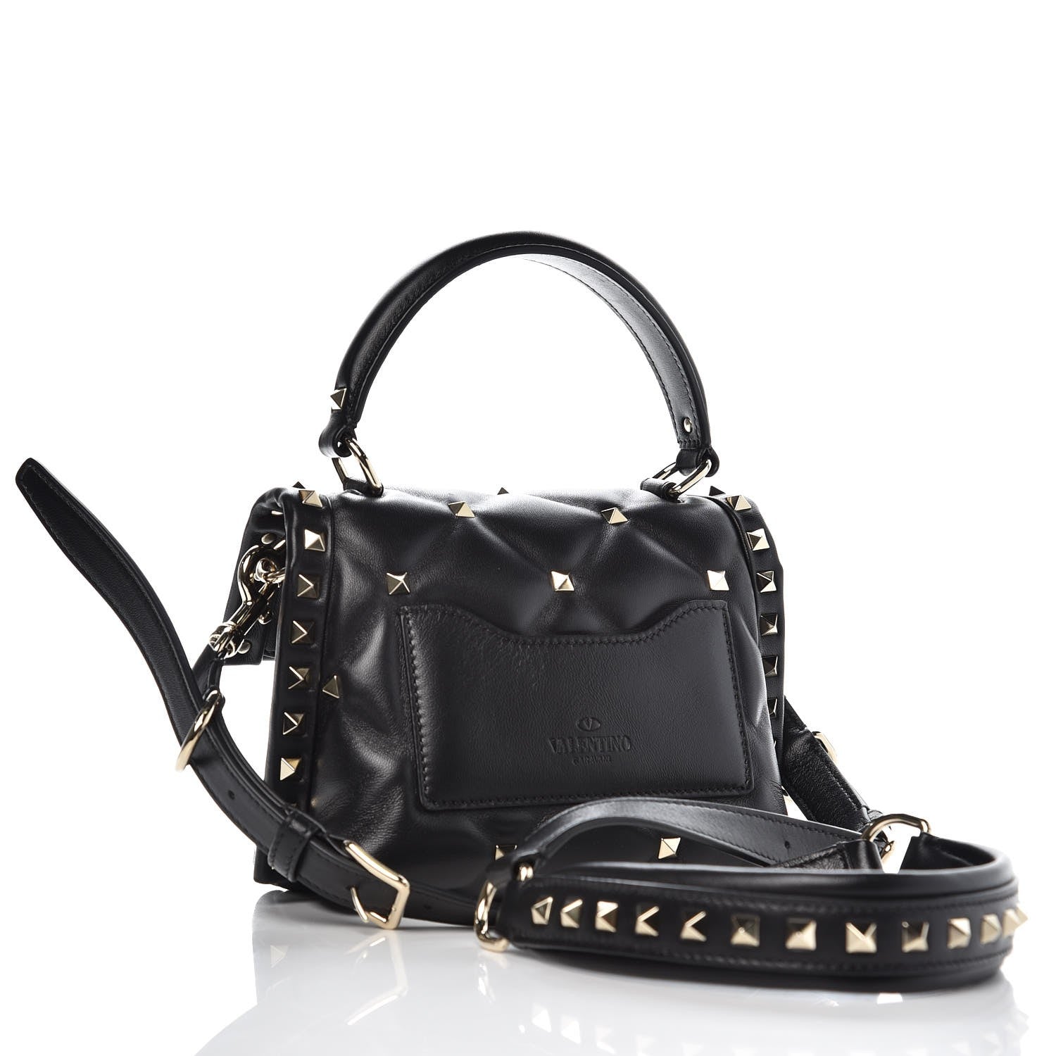 Valentino Garavani Nappa Mini Candystud Top Handle Bag Black 4 of 7