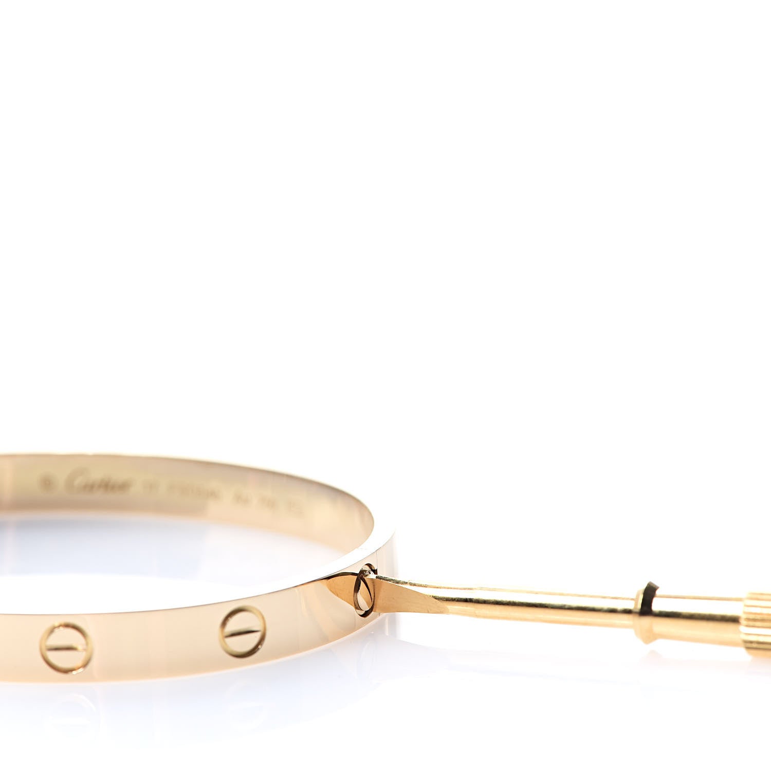 Cartier 18K Yellow Gold LOVE Bracelet 17 5 of 7