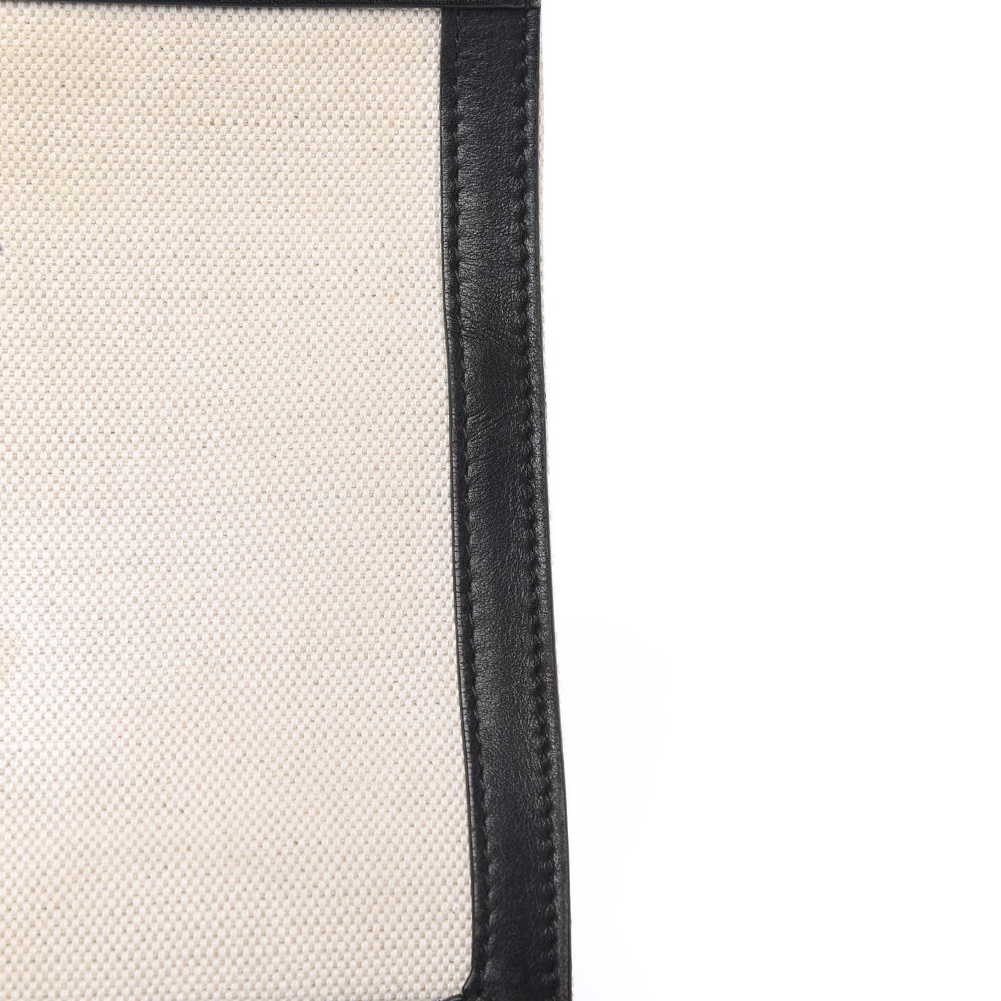Cotton Canvas Pochette Crossbody Bag Black