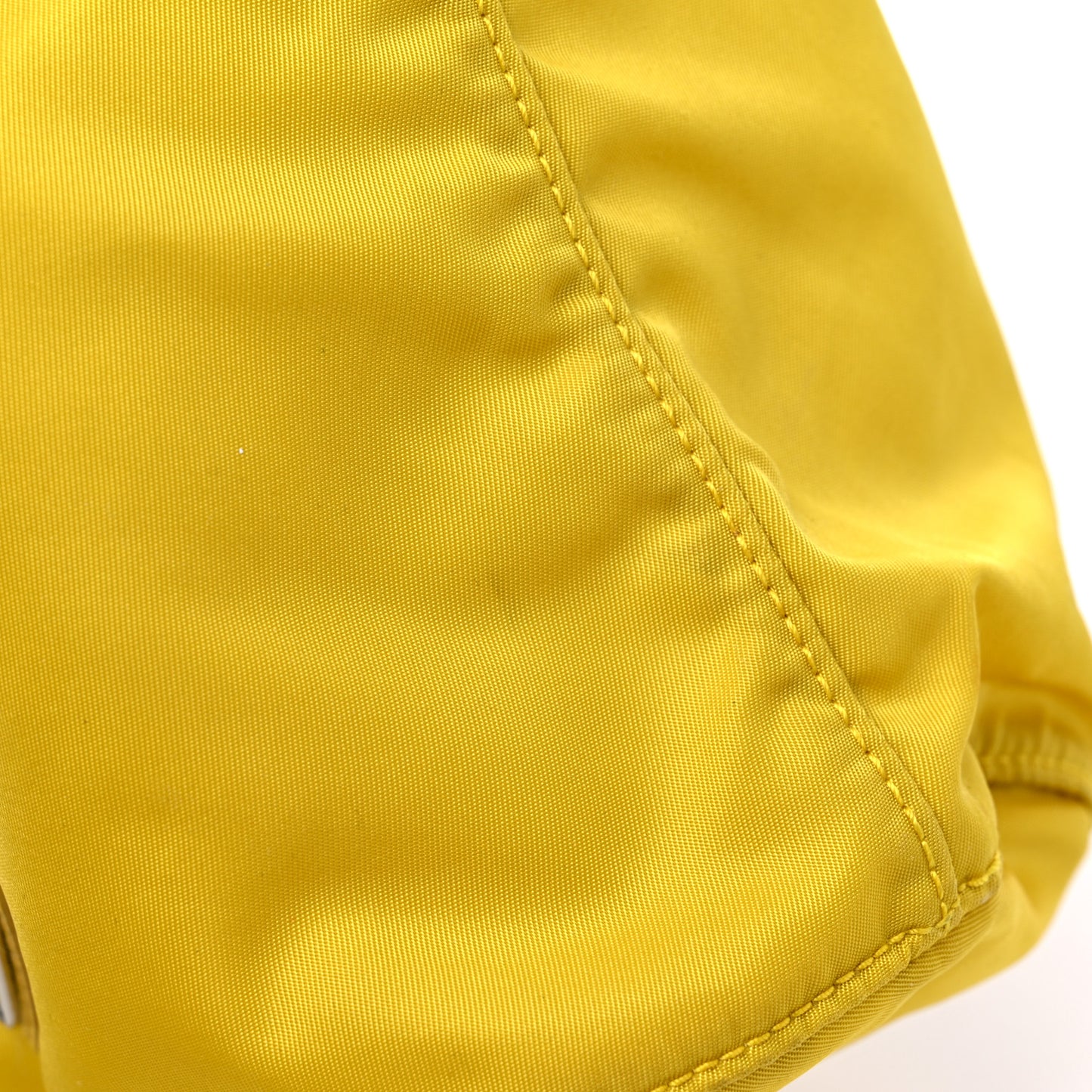 Nylon Vela Drawstring Pouch Giallo