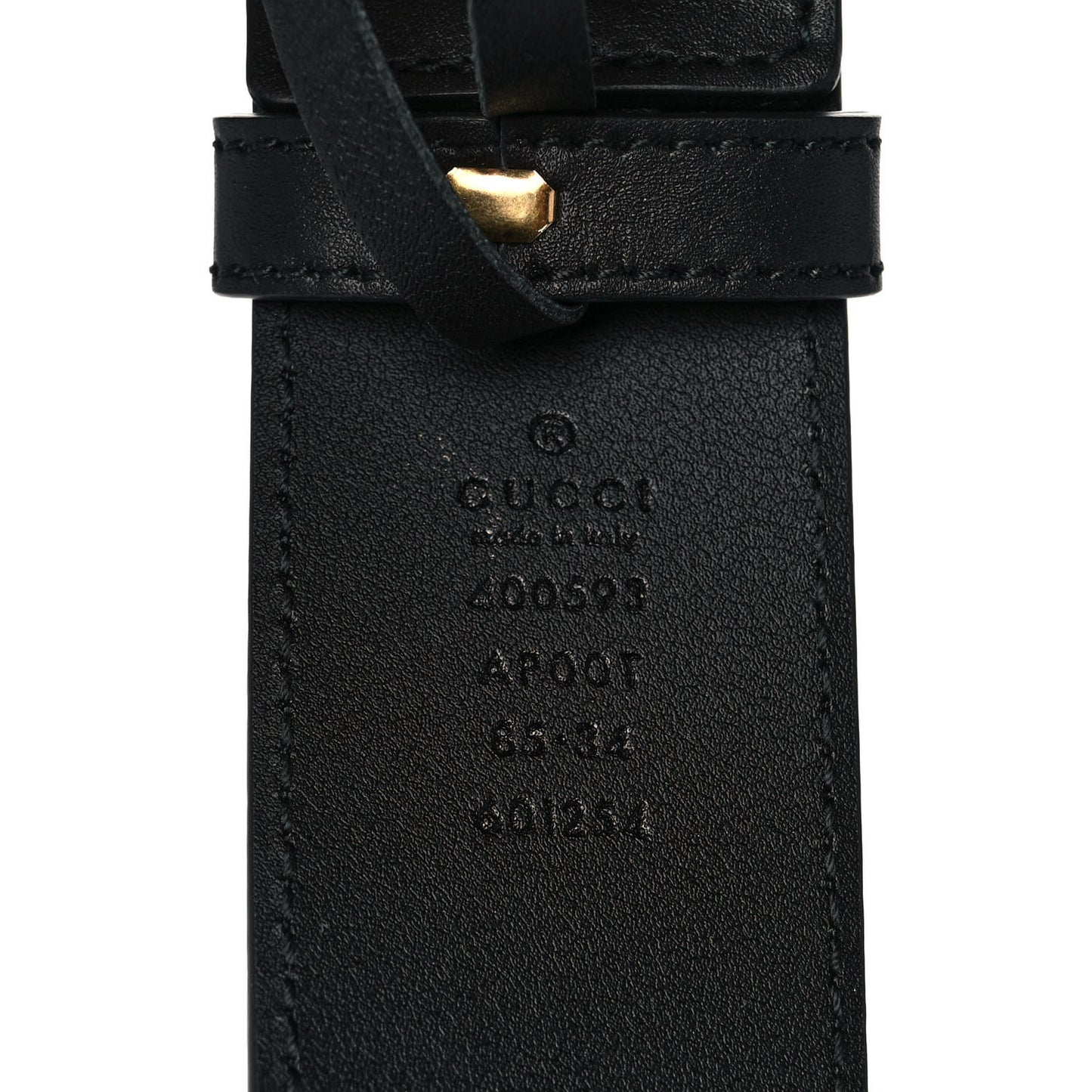 Calfskin Double G 40mm Belt 85 34 Black