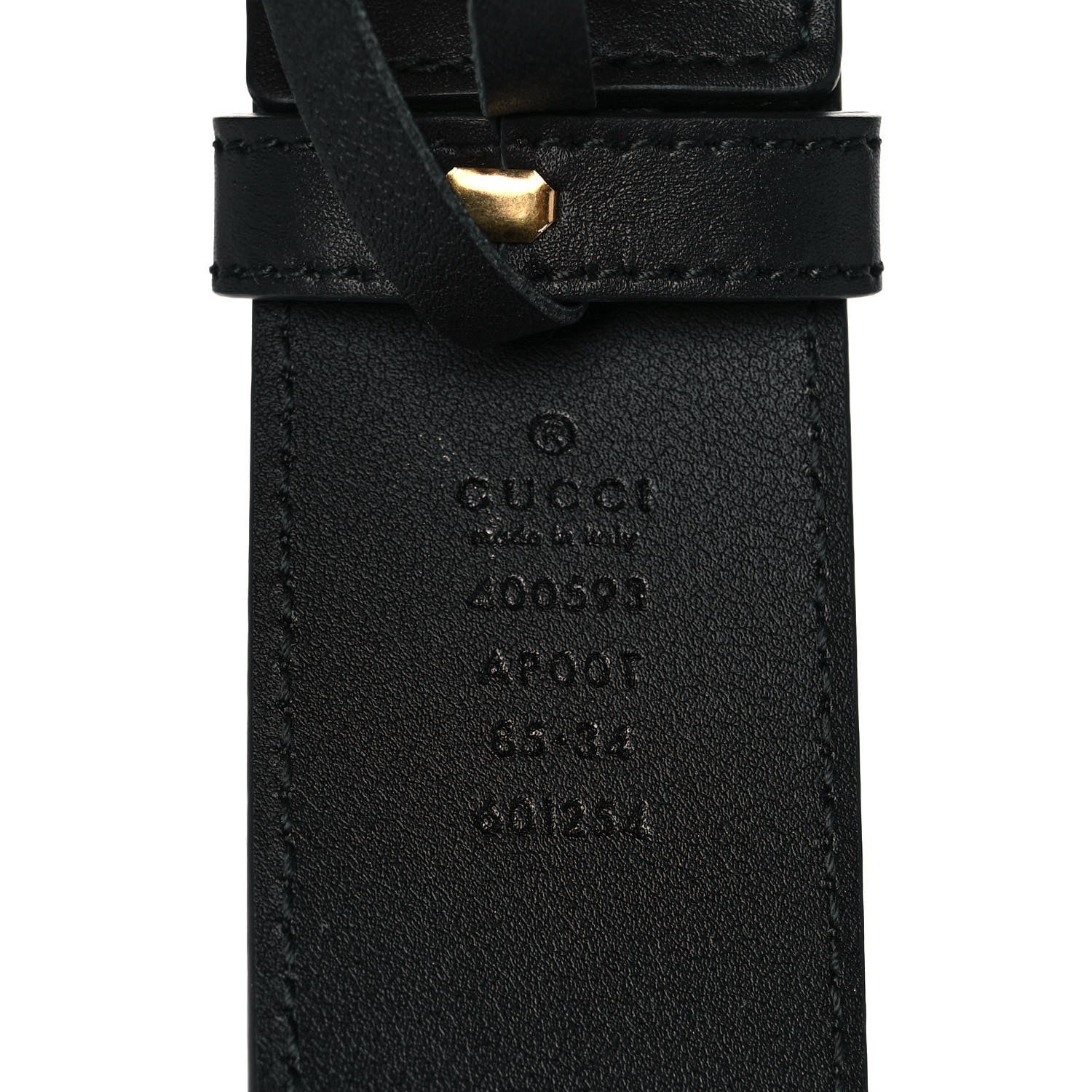 Gucci Calfskin Double G 40mm Belt 85 34 Black 4 of 5