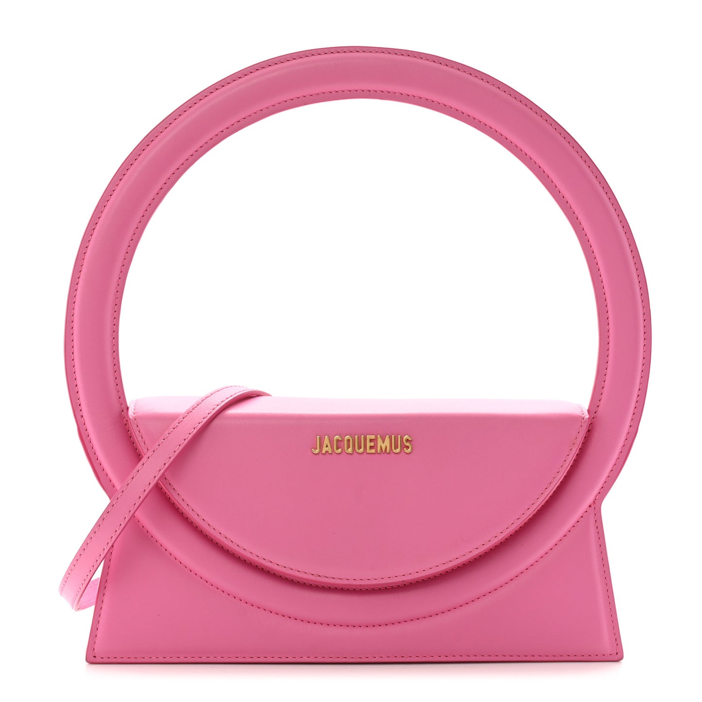 Smooth Calfskin Le Sac Rond Pink