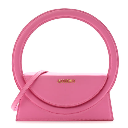 Jacquemus Smooth Calfskin Le Sac Rond Pink 1 of 12
