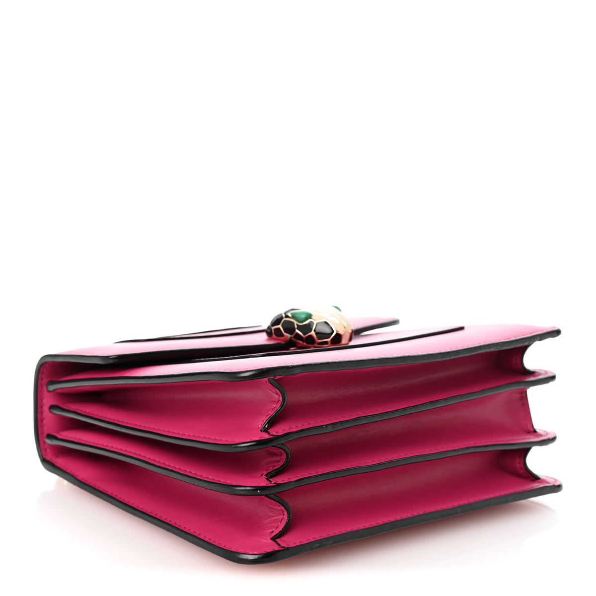 Bulgari Calfskin Serpenti Forever Top Handle Pink 4 of 9