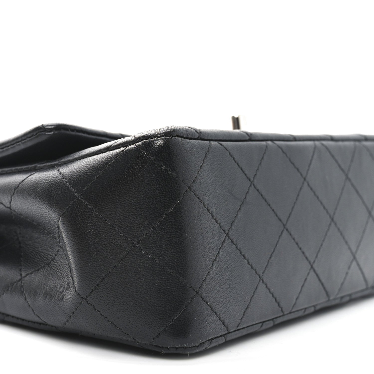 Chanel Lambskin Quilted Mini Rectangular Flap Black 9 of 11