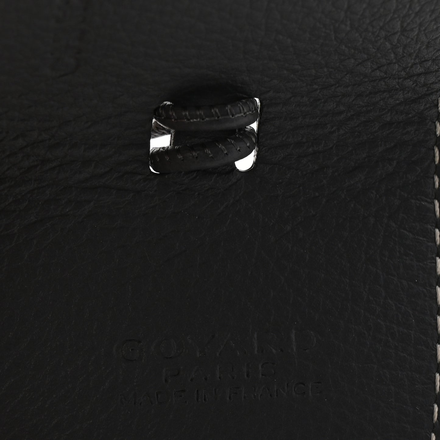 Calfskin Bag Clip Grey