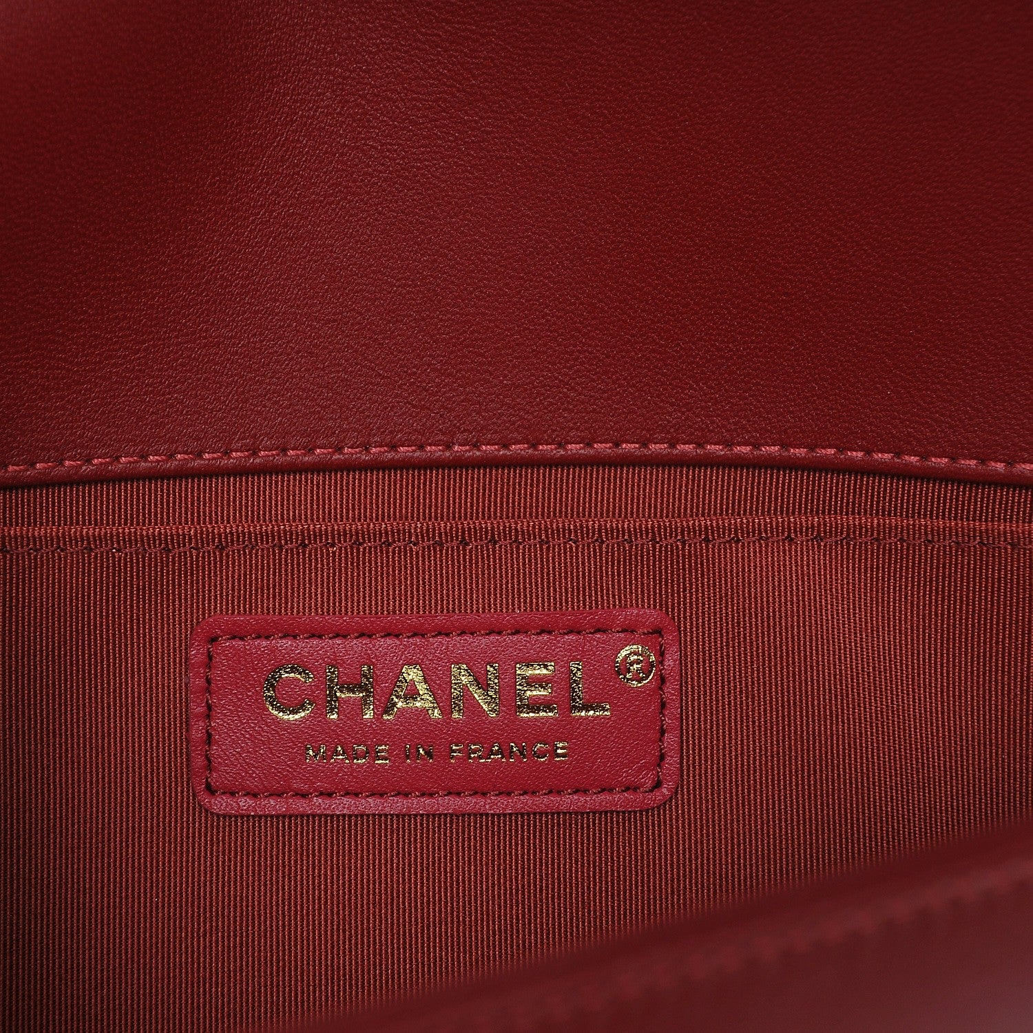 Chanel Lambskin Quilted Medium Boy Flap Red 6 of 7