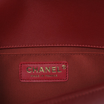 Chanel Lambskin Quilted Medium Boy Flap Red 6 of 7