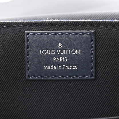 Louis Vuitton Monogram Tapestry Trunk Messenger Bleu 6 of 11