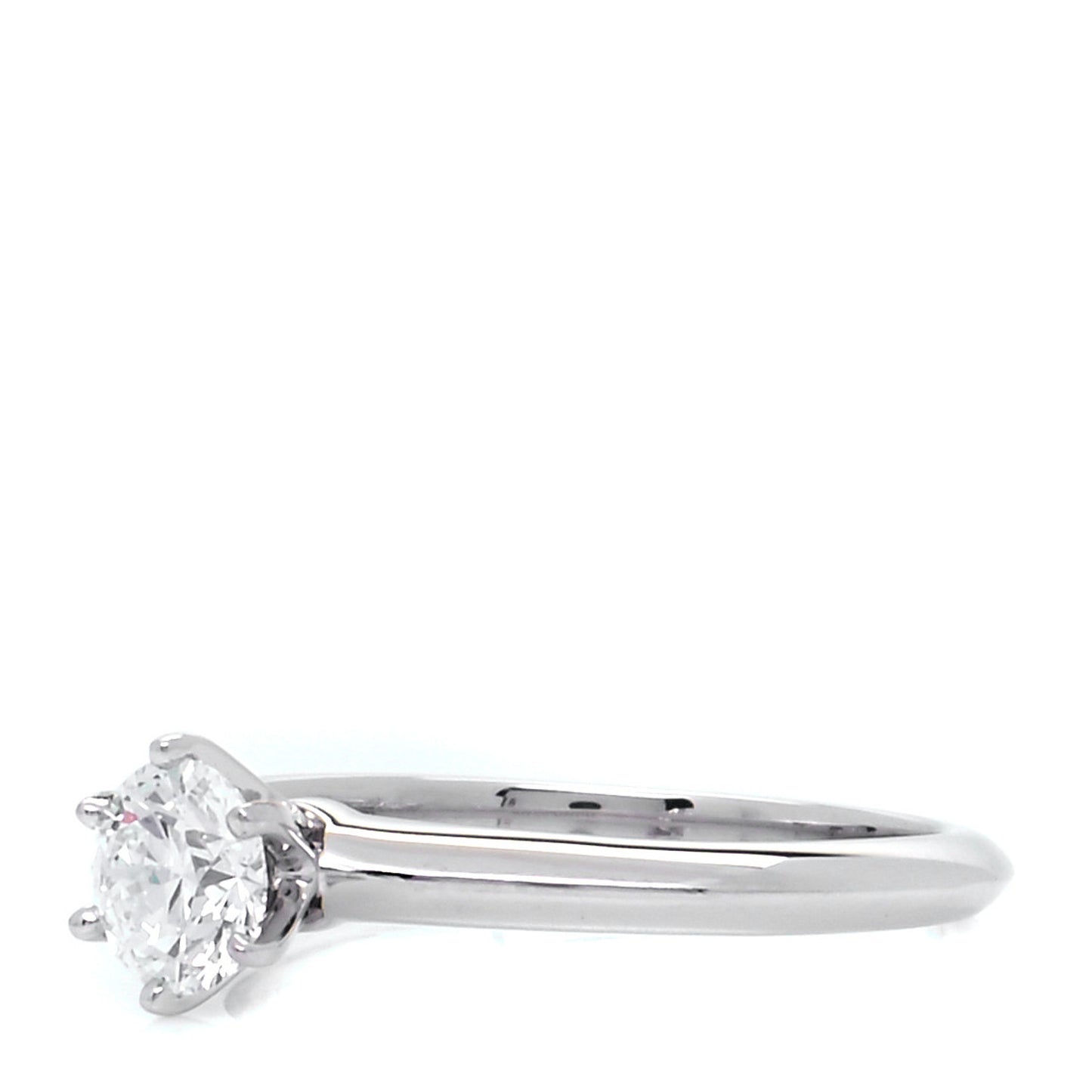 Platinum Diamond .57ct Solitaire Engagement Ring 51 5.75