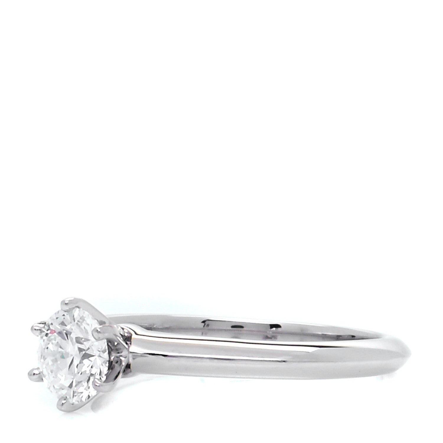 Tiffany Platinum Diamond .57ct Solitaire Engagement Ring 51 5.75 4 of 9